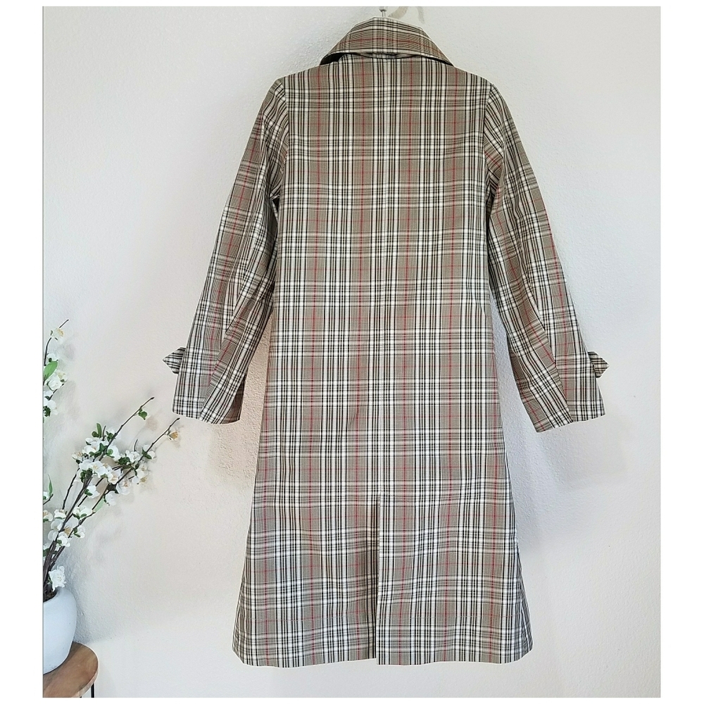 Caron Callahan Plaid Trench Coat — image 4 of 8